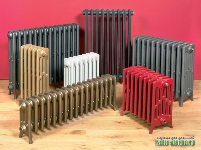 типы конструкций радиаторов
